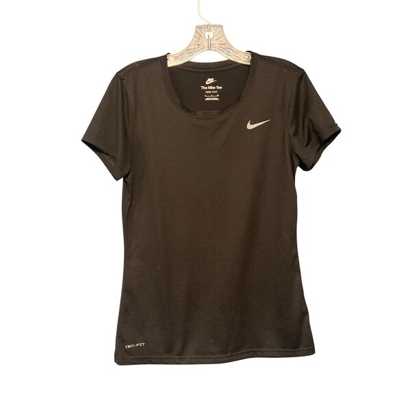 Nike Womens Black Dri-FIT Athletic Tee Shirt Short Sleeve S - Picture 5 of 5